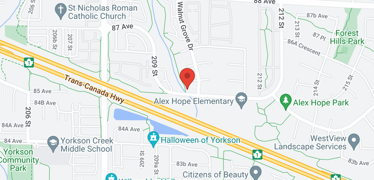 map of 304 20325 85 AVENUE